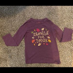 Cat and Jack long sleeved fall shirt.